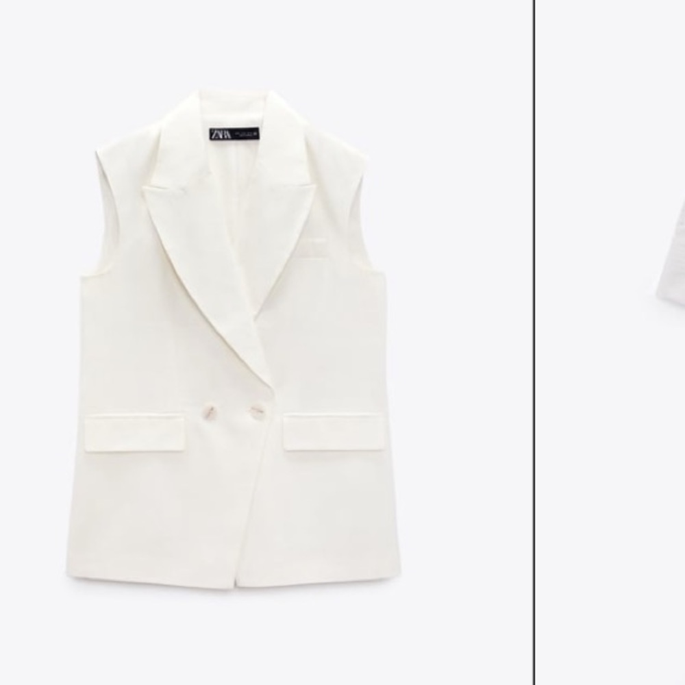 Oversized blazer vest